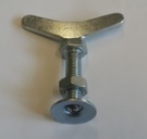 Винт бабочка транца в сборе.